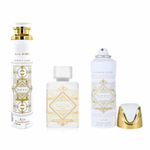Lattafa Bade’e Al Oud Honor & Glory Gift Set 3pcs Fragrance Collection for Women & Men