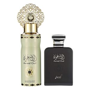 Awwal Oud 100ml Perfume Gift Set and Deo