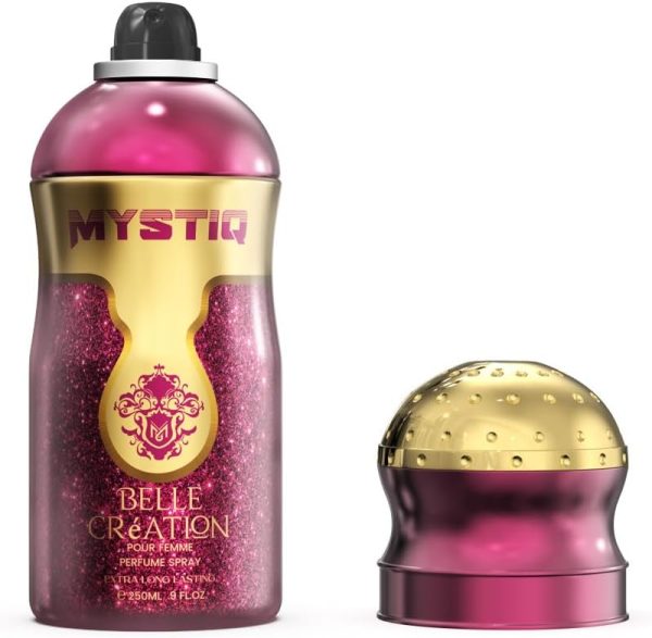 belle creation 250ml extra long lasting perfume spray for her by mystiq
