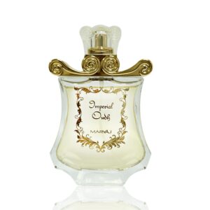 Front view of: Imperial Oudh 50ml Unisex EDP Maryaj - A gold arabian oud fragrance