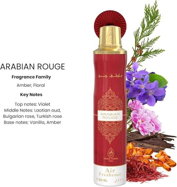 arabian rouge 300ml air fresheners by french arabian perfumes authentic arabic home fragrances