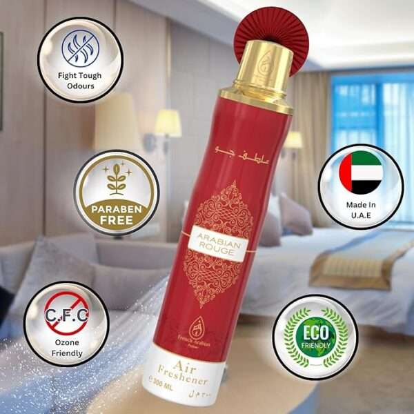 arabian rouge 300ml air fresheners by french arabian perfumes authentic arabic home fragrances