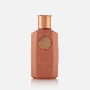 Front view of 'Biscotti Caramel Pop': A orange and bronze perfume by Khadlaj