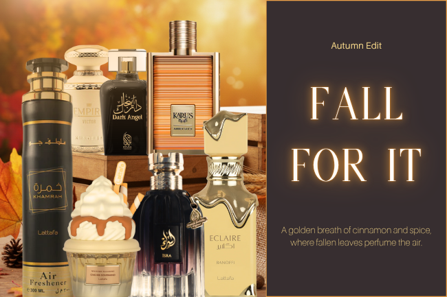 fall for it autumn perfumes suggestions from french arabian perfumes lattafa and khadlaj and nylaa