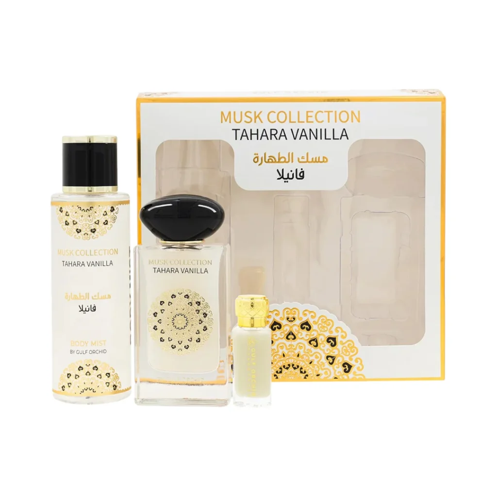 Gulf Orchid Tahara Vanilla 3-Piece Gift Set – Long-Lasting Fruity Perfume Set