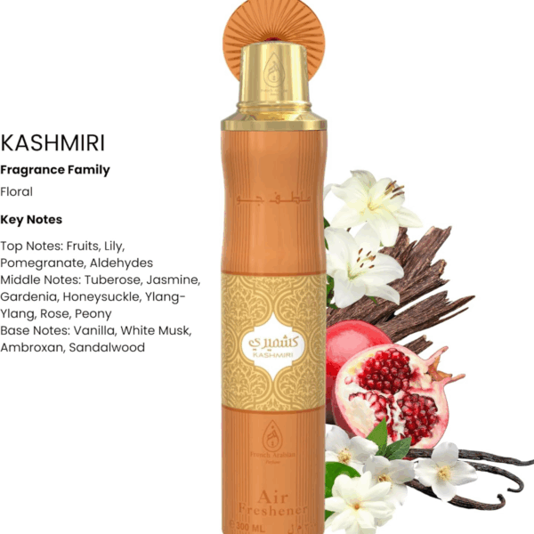 French Arabian Perfume Kashmiri 300ml Premium Air Freshener Spray.