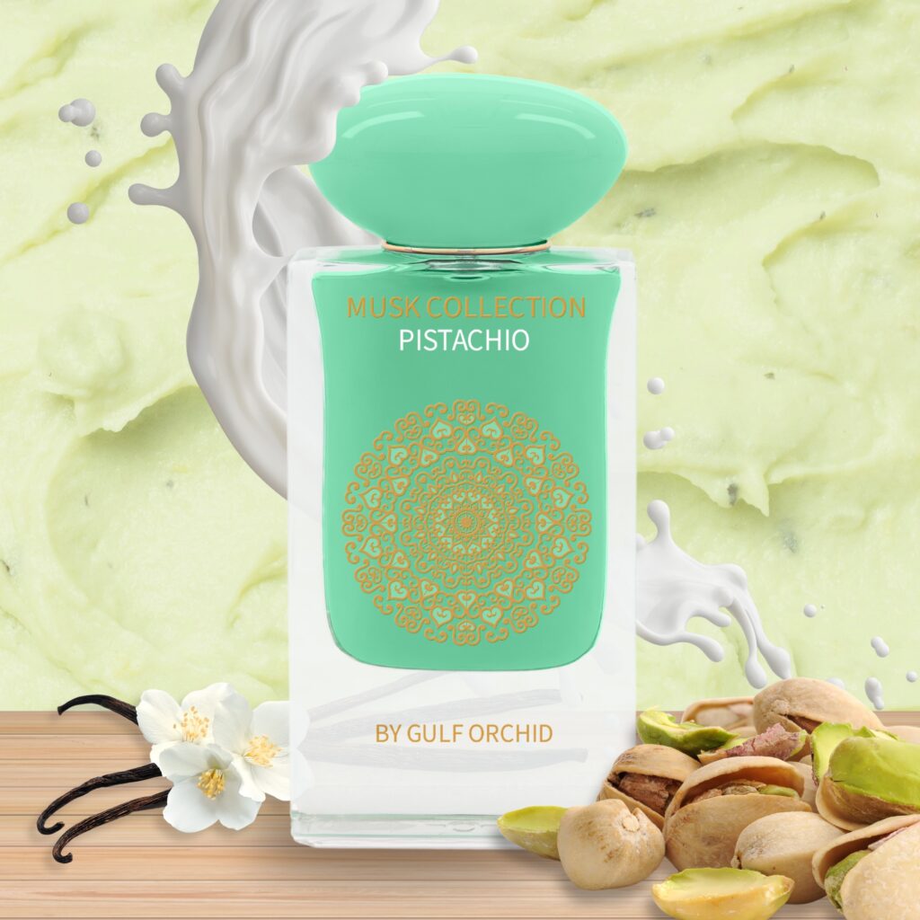 Pistachio gourmand musk perfume for men and women