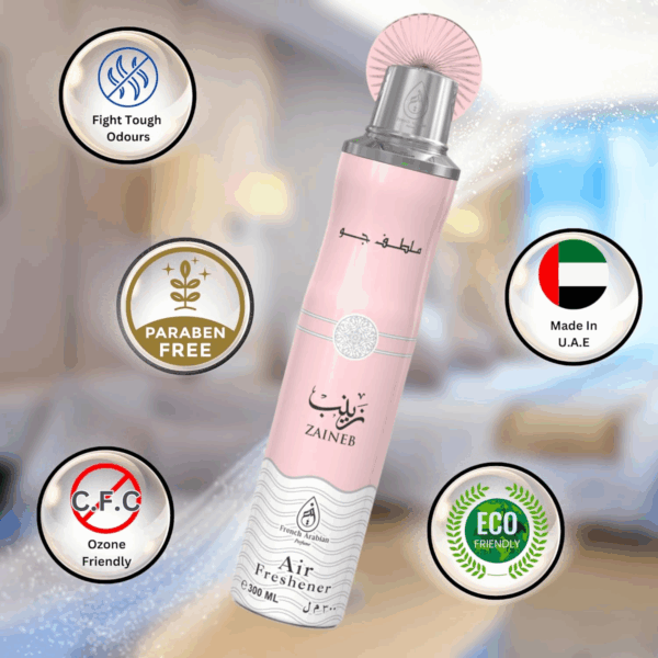French Arabian Perfume Zaineb 300ml Premium Air Freshener Spray