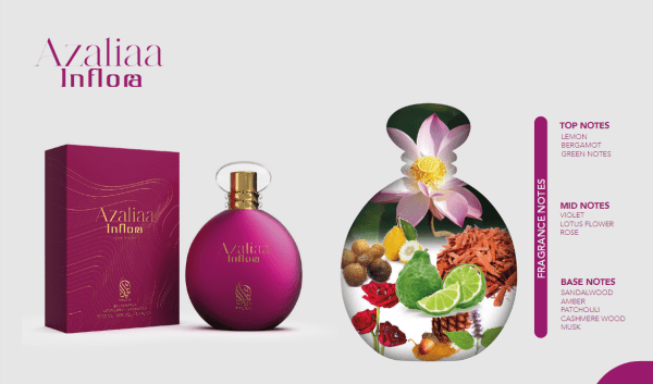 nylaa azaalia inflora perfume edp 100ml citrus floral fragrance for her