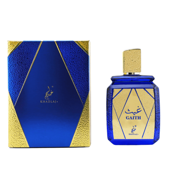 Gaith by Khadlaj Perfumes is a fragrance crafted for those who seek adventure, sophistication, and a lasting impression. This scent is made for the modern explorer. It mixes bold spices, rich resins, and warm notes. Together, they create an unforgettable experience.