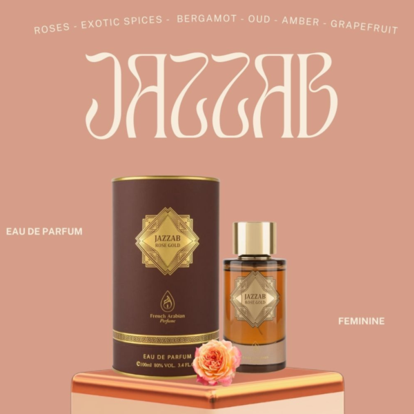 Jazzab Rose Gold 100ml Eau de parfum by French Arabian perfume - Image 5