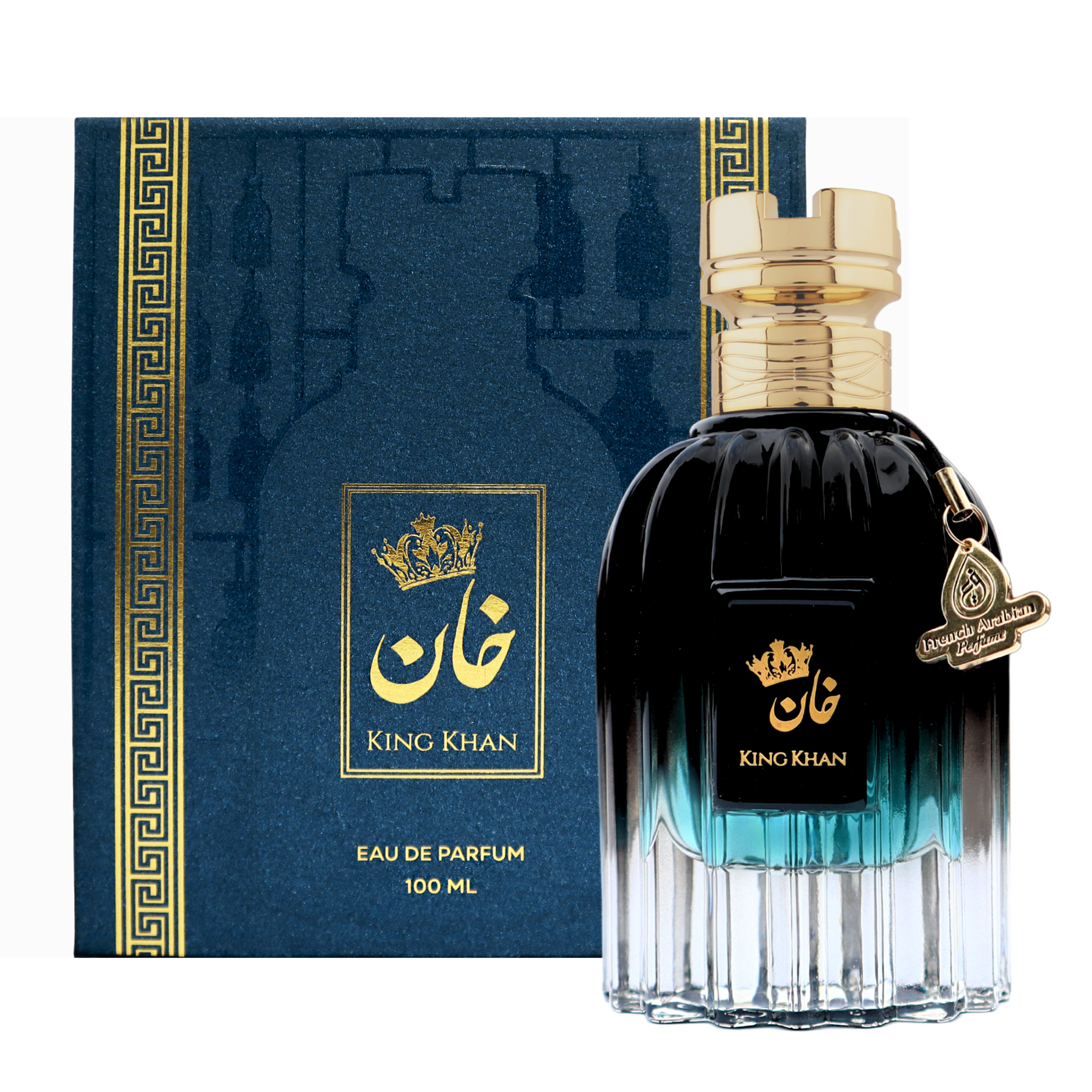 Command respect with King Khan by French Arabian – 100 ml Eau de Parfum for men. Bright neroli and bergamot blend with black pepper, fig, vetiver, cedar and oud for a bold, lasting scent. Shop Now