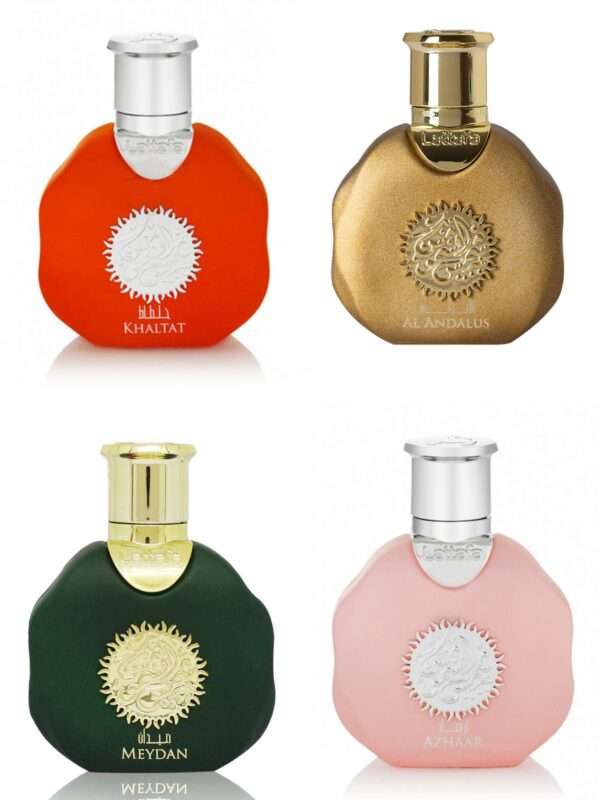 perfume | miniature perfumes 35ml by lattafa | al andalus, azhaar, khaltat and meydan