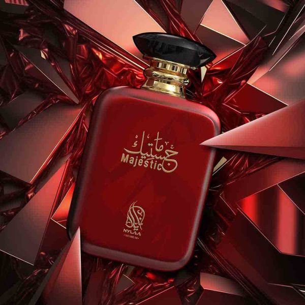 Majestic 100ml Eau de Parfum by Nylaa Perfume for Unisex Inspired by BACCARAT ROUGE MFK