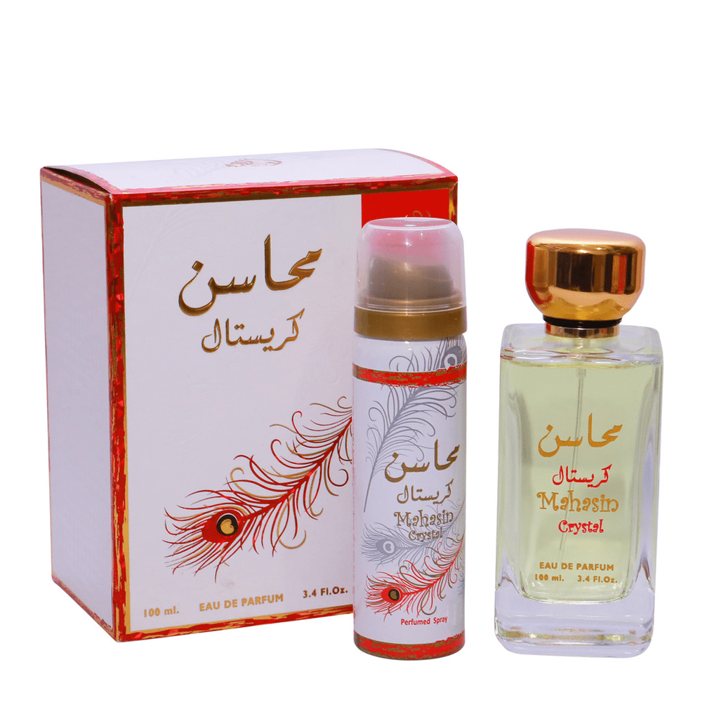 Men and Women Perfume Mahasin Crystal Perfume | 100ml | by Lattafa