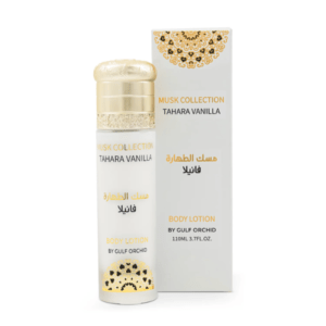 musk collections tahara vanilla 110ml lotion by gulf orchid