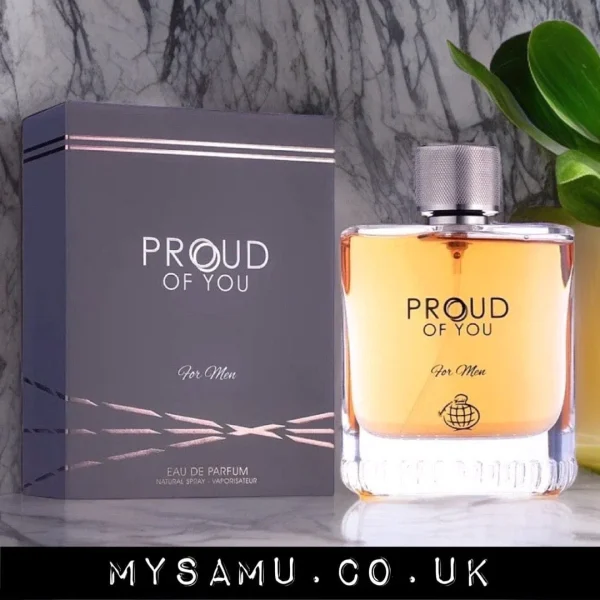 proud of you eau de parfum 100ml for men by fragrance world inspired by armani stronger with you