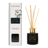 dark wood reed diffuser for home scented oil diffuser with sticks set by pearla nera 100ml aromatherapy air freshener rose, woody, oriental