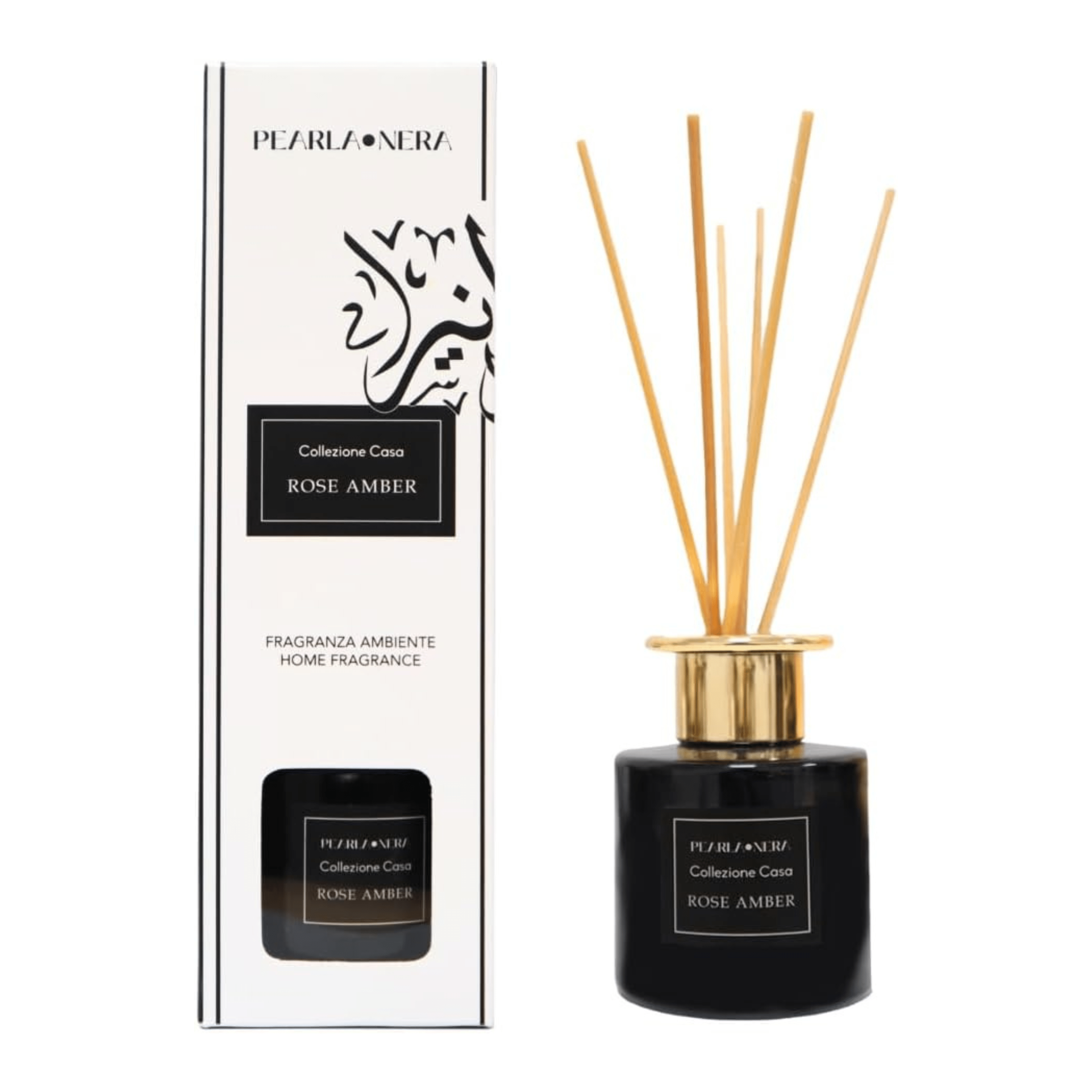 dark wood reed diffuser for home scented oil diffuser with sticks set by pearla nera 100ml aromatherapy air freshener rose