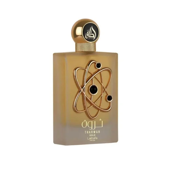 Side view: 'Lattafa Pride Tharwah Gold' From the Tharwah Gold Gift Set