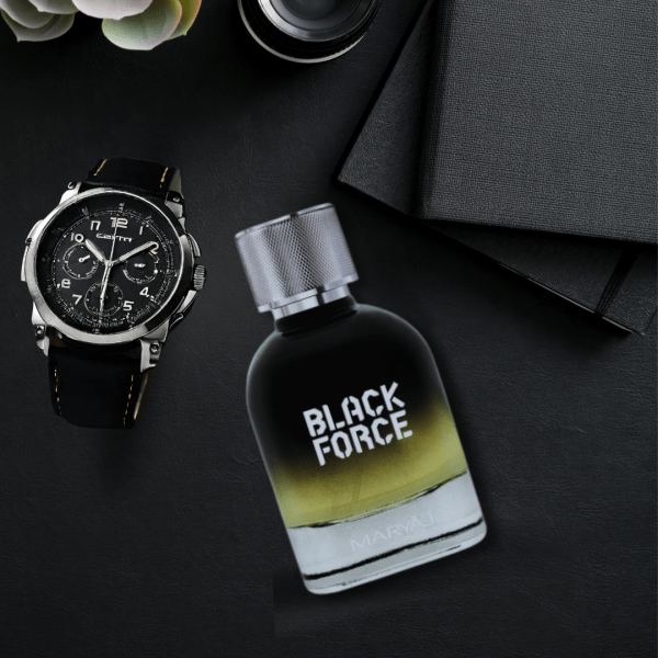 black force eau de parfum for men 100 ml by maryaj perfumes