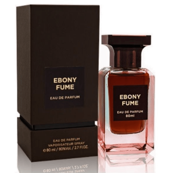 ebony fume 80ml edp for unisex by fragrance world inspired by Tom Ford's Ebene Fume