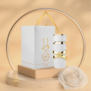 Discover Yara Moi by Lattafa, a captivating amber fragrance blending jasmine, peach, caramel, and sandalwood. Elevate your scent collection with this exquisite perfume.